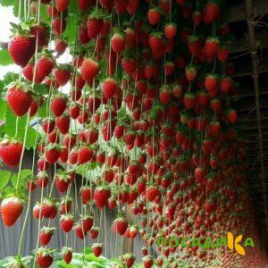 Клубника ампельная Анастасия купить по цене от 370р. в интернет-магазине «Посадика» с доставкой почтой в в Рошалье и по всей России – [изображение №1].