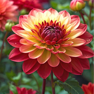 Георгин Оникс Найт купить по цене от 590р. в интернет-магазине «Посадика» с доставкой почтой в в Рошалье и по всей России – [изображение №1].